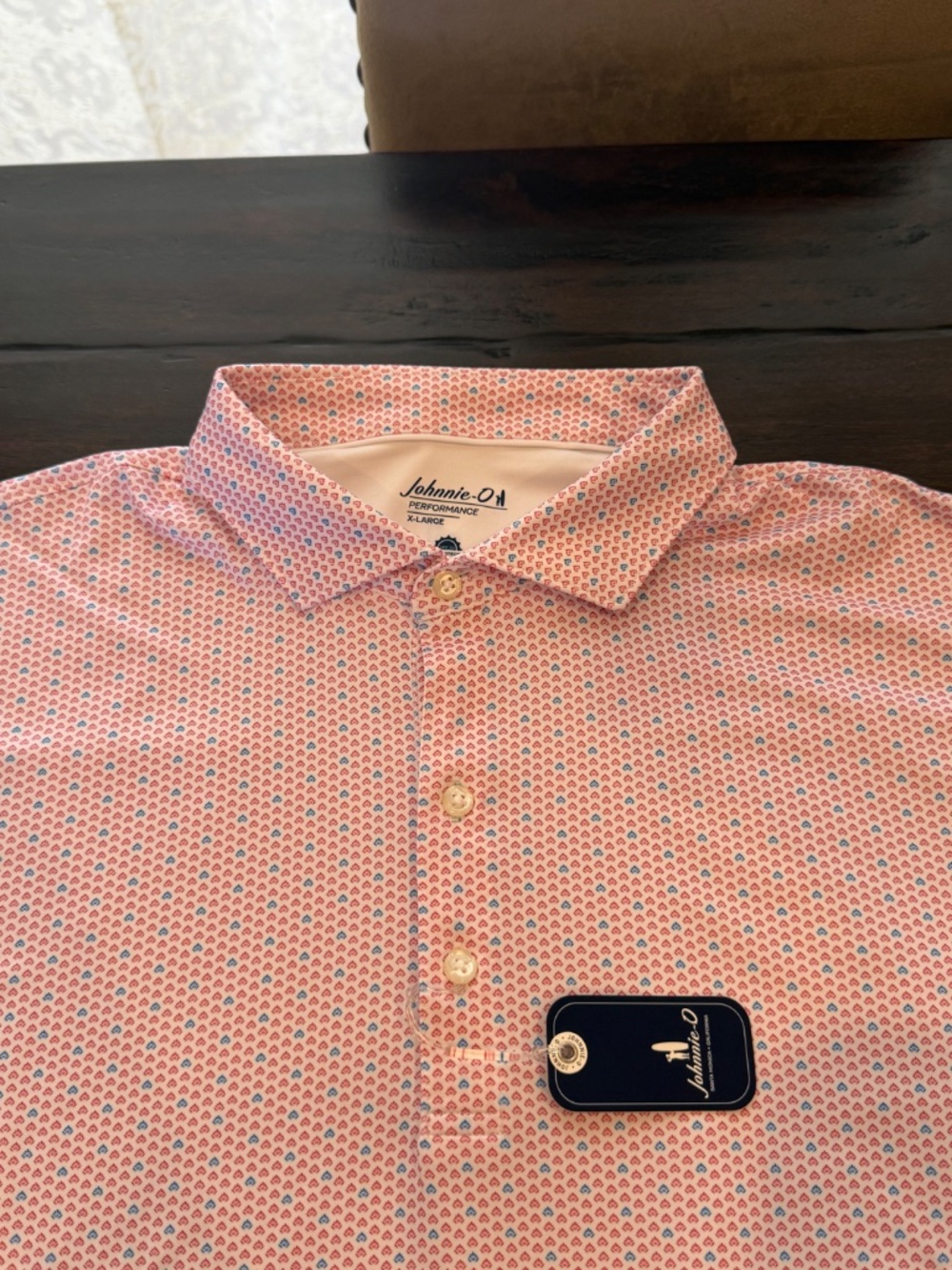 Johnnie-O Men's XL Lobster Emillio Performance Jersey Polo MSRP $98 - Picture 4 of 10